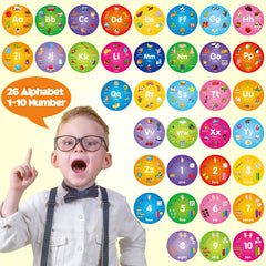 SYNARRY letter puzzle pieces show letters with images to support word learning.