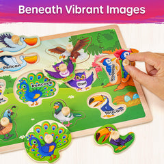 SYNARRY animal puzzles for toddlers stimulate recognition and problem solving.