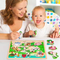 SYNARRY colorful shapes promote early learning and family play moments.