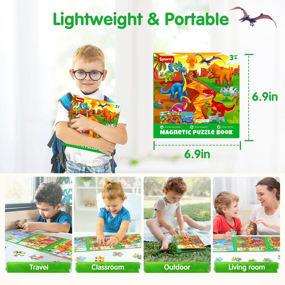 Synarry magnetic set sparks creativity and problem solving during quiet trips.