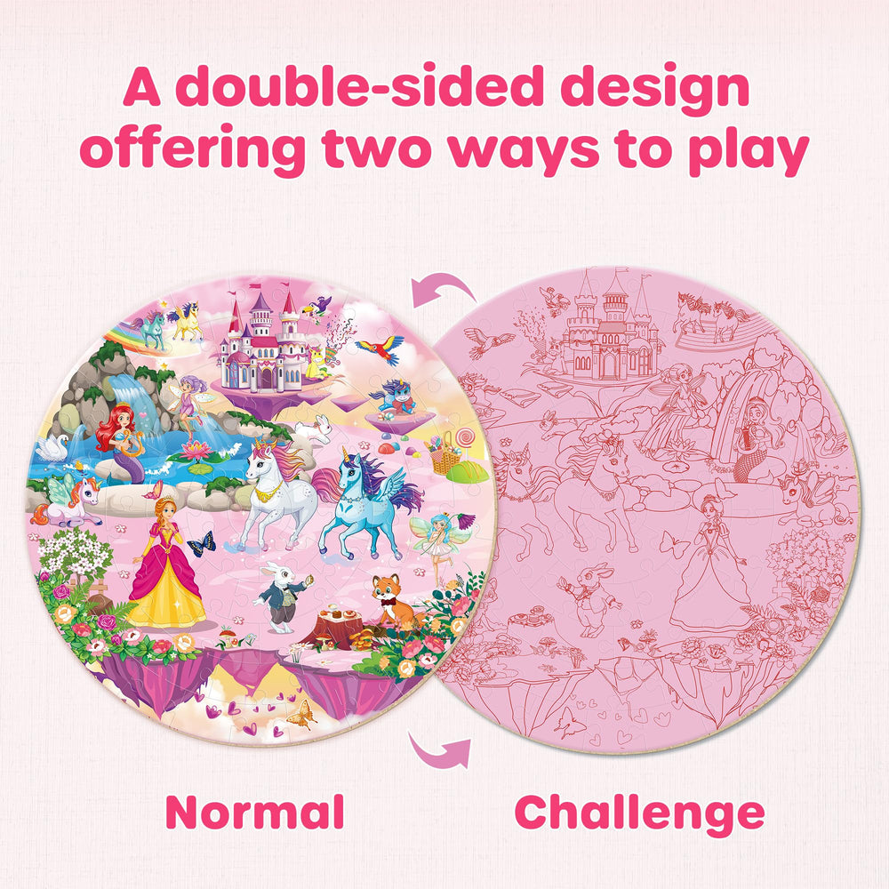 Synarry double-sided puzzle pattern for two levels of challenge.