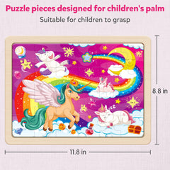 SYNARRY finished puzzle size 11.8 by 8.8 inches with wooden frame