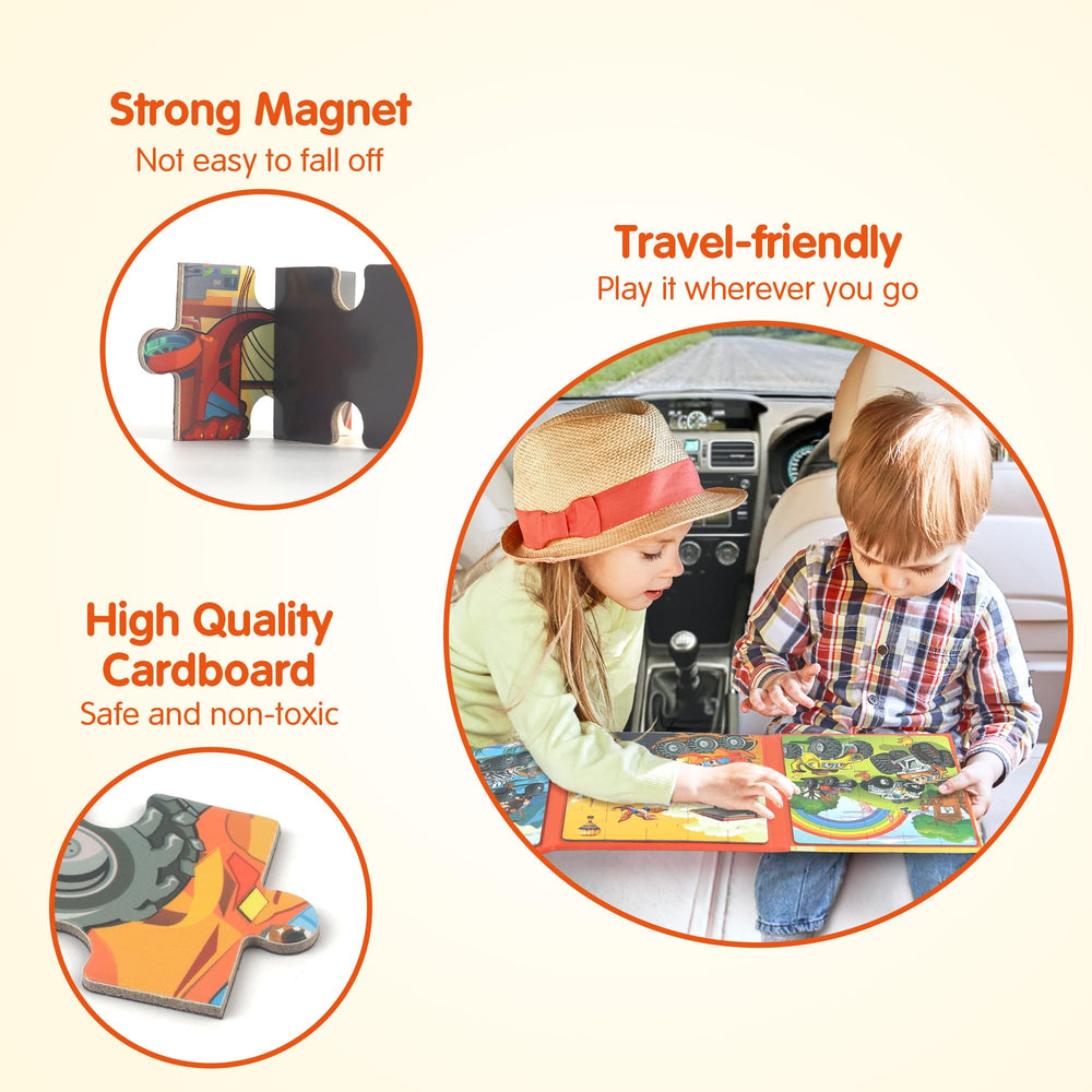 SYNARRY magnetic puzzles strong magnets and durable cardboard stay in place