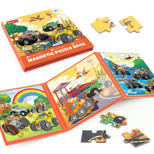 SYNARRY magnetic puzzles truck farm scene for engaging problem solving on the go