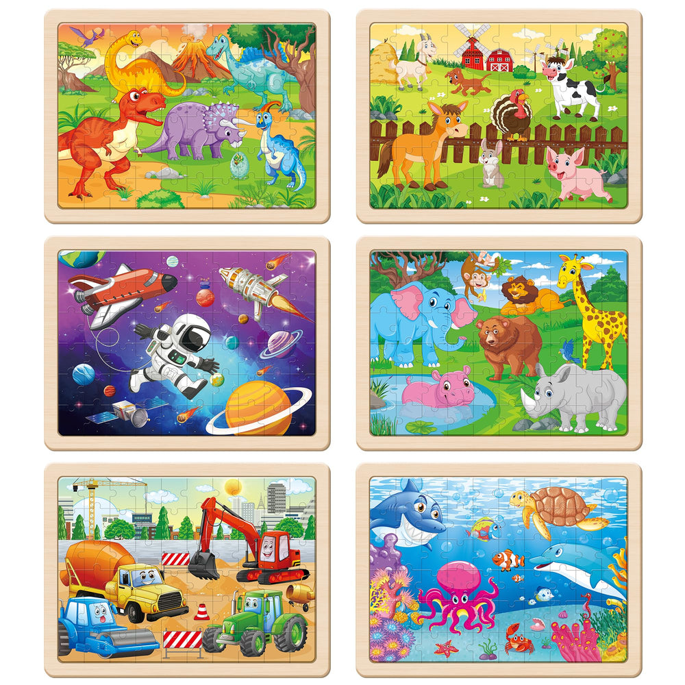 SYNARRY dinosaur-theme puzzle piece set for imaginative play and problem solving.