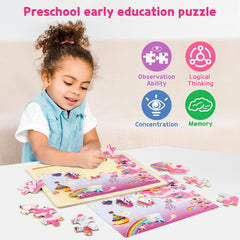SYNARRY Removable illustrations beneath the puzzle aid guided play.