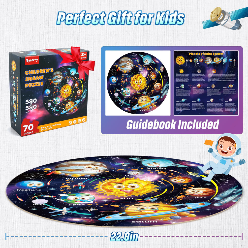 SYNARRY Solar System puzzle astronauts pieces promote cooperative family play