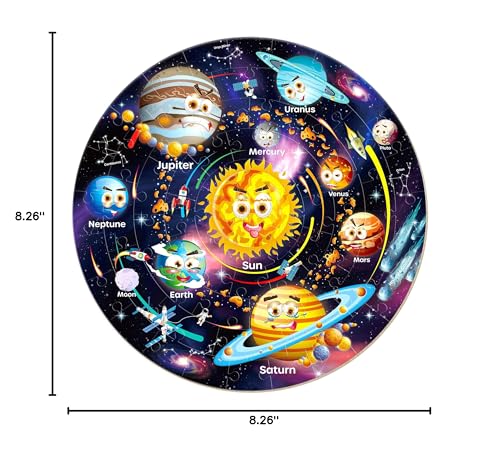 SYNARRY Solar System puzzle box shows the complete 70-piece circle for group learning