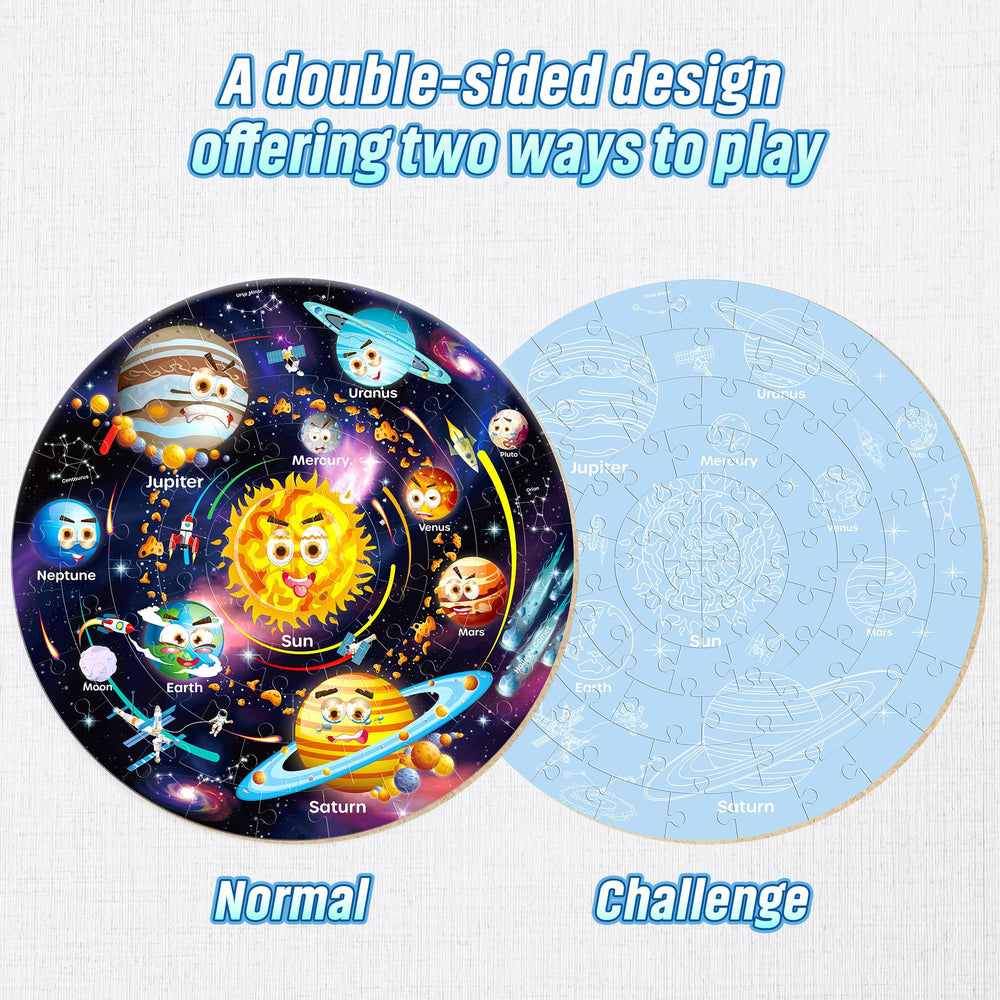 SYNARRY Solar System puzzle planets in bright pieces help kids explore orbit concepts