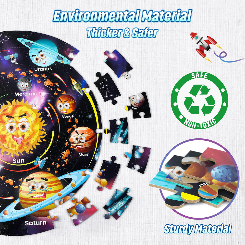 SYNARRY Solar System puzzle rockets invite hands on assembly and learning fun