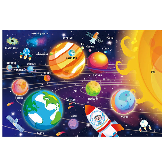 SYNARRY space puzzle planets—colorful planets for engaging space learning.