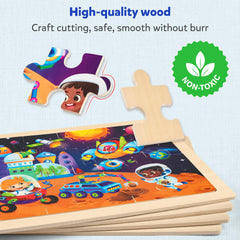 SYNARRY space puzzle space ship odyssey inspires imagination while assembling four exciting scenarios.