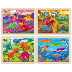SYNARRY thicker wooden puzzle frame supports stable assembly for young learners.