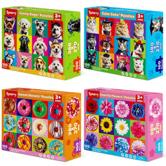 SYNARRY wooden cat puzzle theme for kids, engaging colors spark cognitive play.