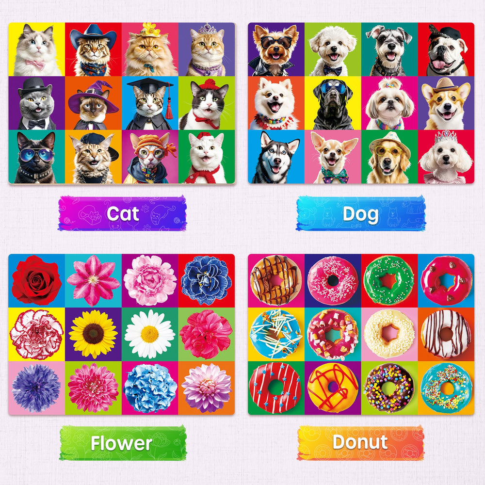 SYNARRY wooden dog puzzle theme, bright pieces encourage focused problem solving.