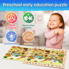 SYNARRY extra-thick pieces reduce breakage for durable kid-friendly puzzles