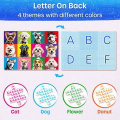 SYNARRY wooden flower puzzle theme, vibrant petals support color and pattern recognition.