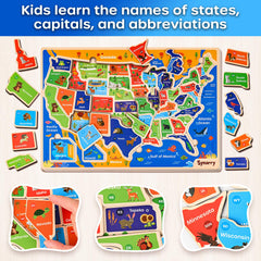 SYNARRY world ocean map puzzle for toddlers enhances recognition of continents and seas during play.