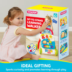 SYNCFUN walker with wheels shows mobility enabled learning on the go.