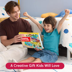 SYNCFUN kids enjoy screen-free puzzle time away from screens.