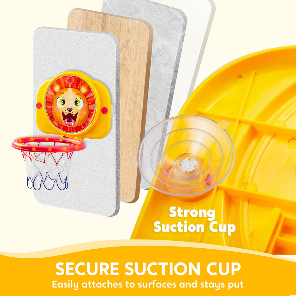 SYNCFUN hoop attached to door with strong suction for easy setup