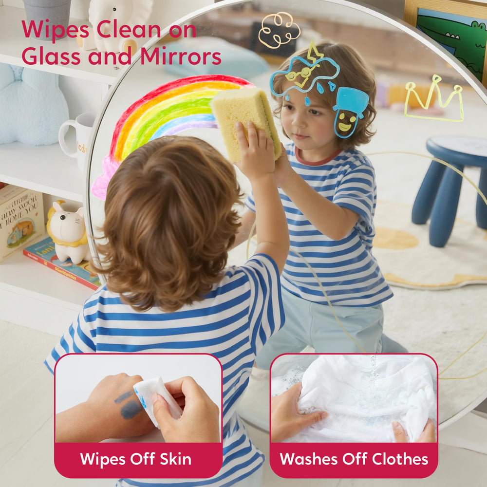 SYNCFUN non-toxic quick-drying crayons ensure safe craft time
