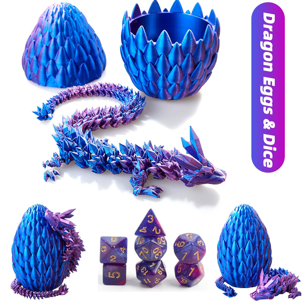 syouces 3D printed dragon egg, a striking desk display for RPGs