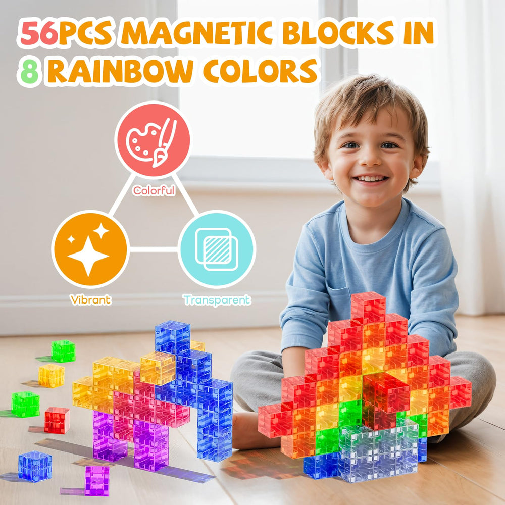 SYSKENI Montessori-inspired toys help observe magnetic forces while building.