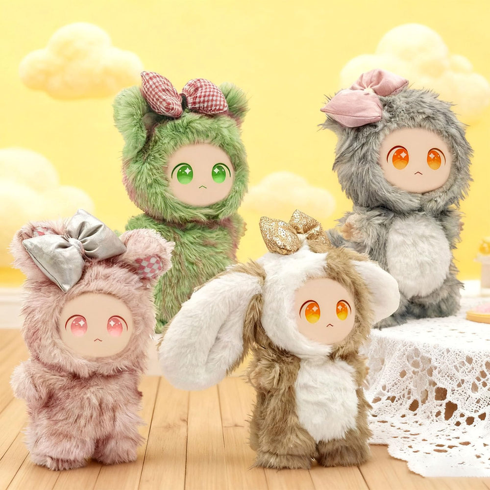 SZC&MFZ animal-themed outfits enhance Labu dolls' display character.