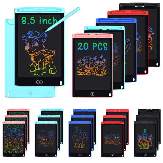 Szhsk 20-pack LCD tablets for classroom use, enabling collaborative drawing and learning.