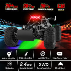 SZJJX RC car with alloy body for durable outdoor play.