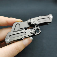 T-Conceal EDC fidget slider on desk setup for quick breaks