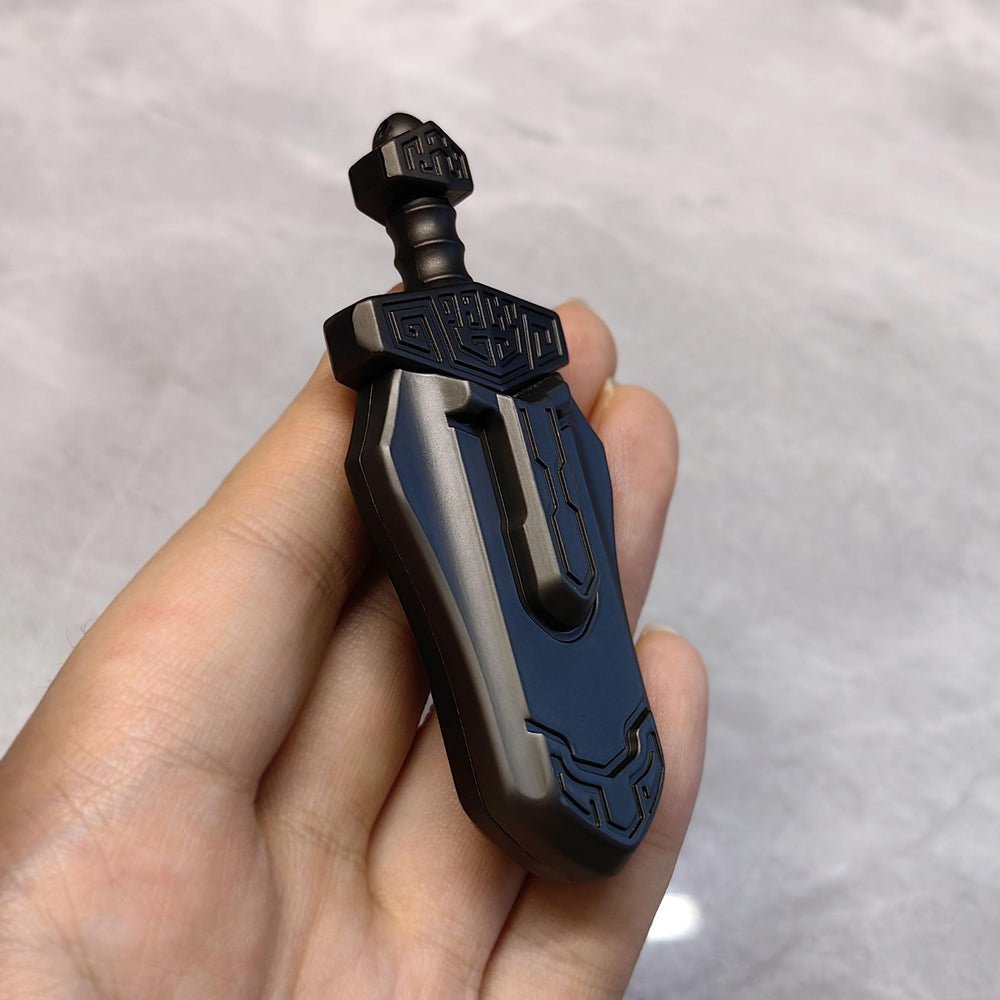 T-Conceal EDC Sword on desk for quiet, concentrated work sessions
