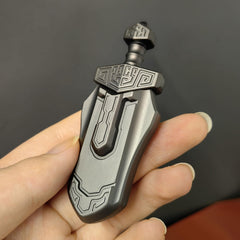 T-Conceal EDC Sword held in hand showing grip and tactile engagement