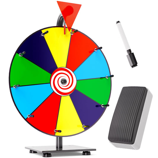 T-SIGN 12-inch heavy-duty prize wheel ready for busy trade shows.
