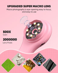 T TAKMLY Mini Pocket Microscope highlights textile details and threadwork for crafting