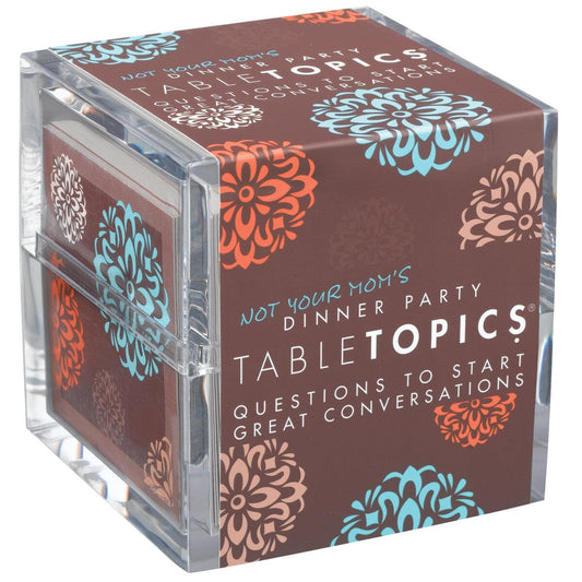 TableTopics Not Your Mom’s Dinner Party cards cover image, perfect for gifting and hosting.