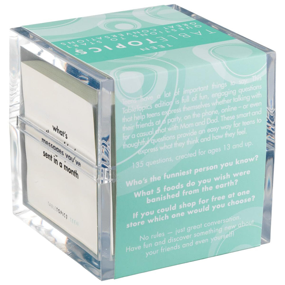 TableTopics Teen classroom icebreaker cards spark quick introductions.