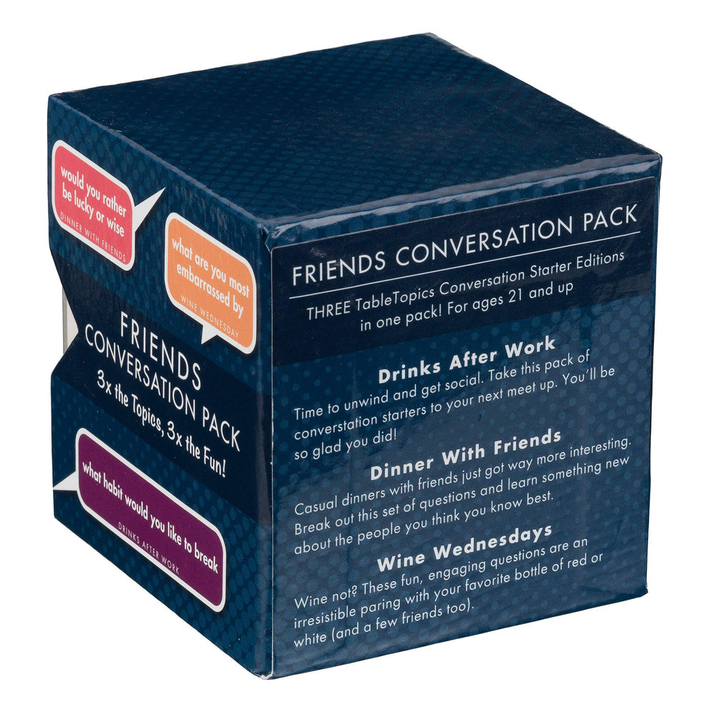 TableTopics Wine Wednesdays deck invites lighthearted conversations with drinks.