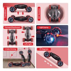 TADOZIC remote control transmitter showing 2.4GHz link for responsive steering