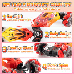 TADOZIC Gesture Sensing RC car battery compartment with USB charging.