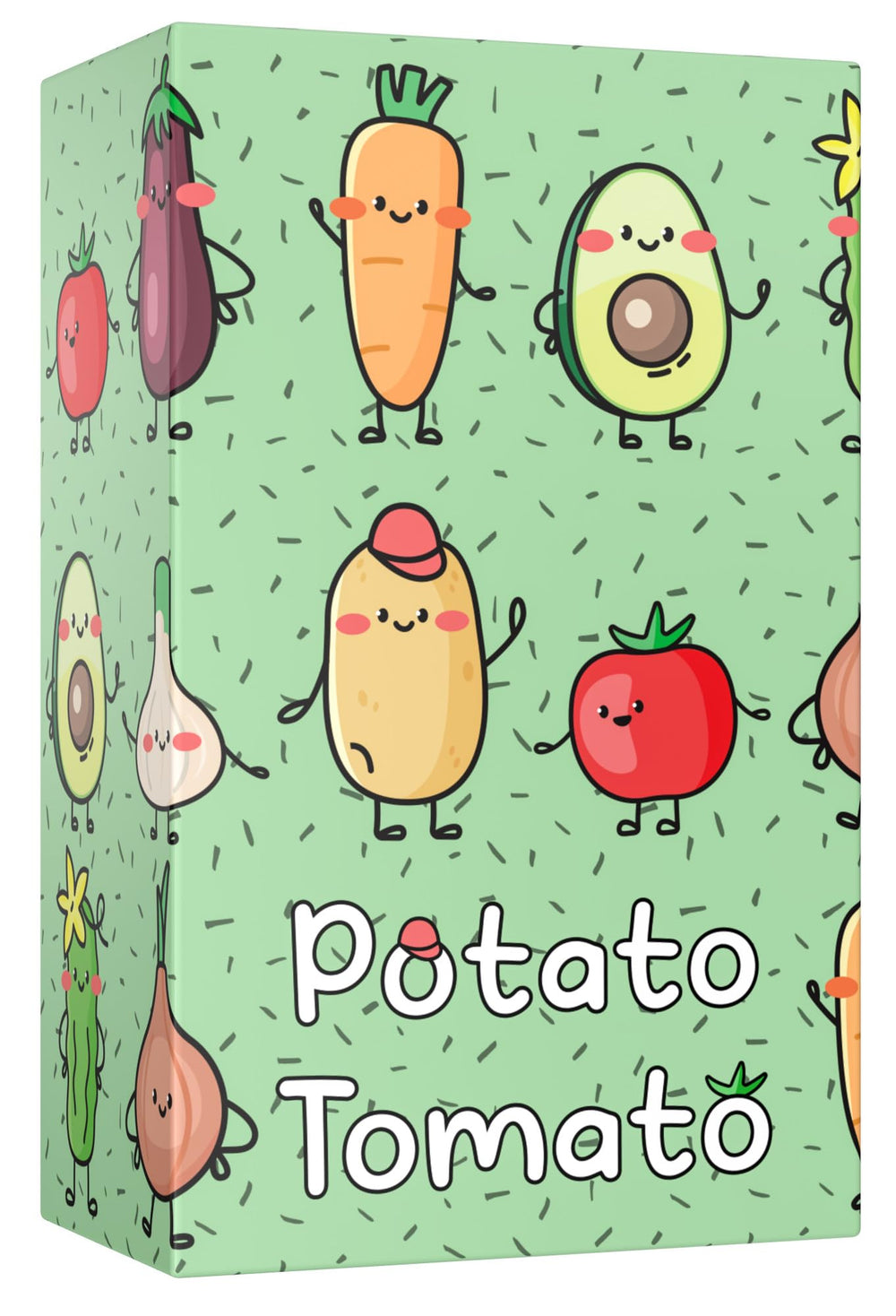 TADU Potato Tomato game box on a table, ready for family play.