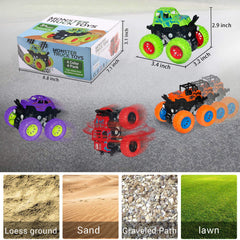 Taessv Monster Truck shockproof springs provide stable rides.