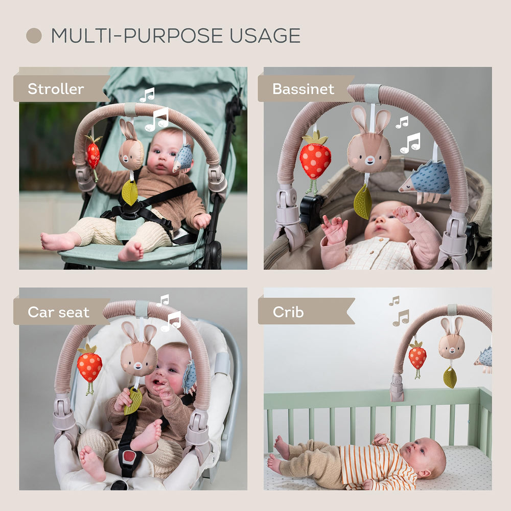 Taf Toys Arch travel-ready design suits outings with ease.