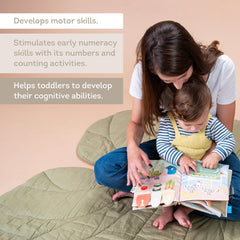 Taf Toys Busy Book numbers activity introduces early numeracy through counting