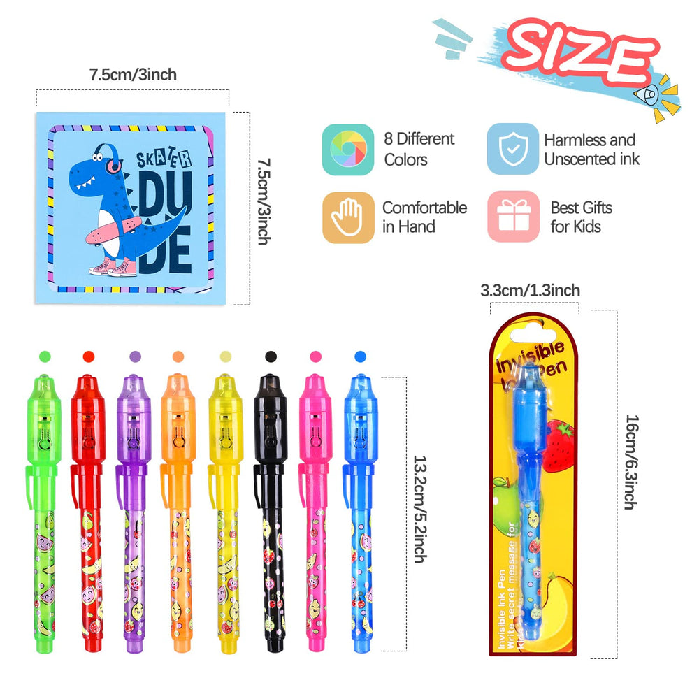 TAFULOR spy pen set with colorful casings encourages imaginative play.