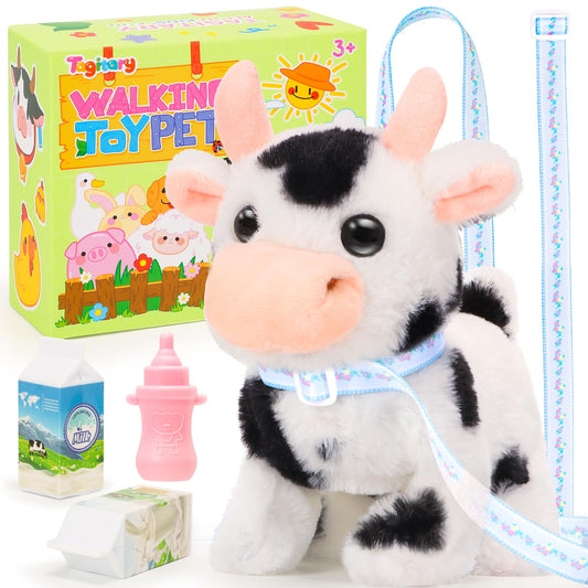 Tagitary cow plush toy walking to engage kids in active play
