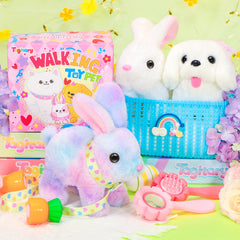 Tagitary plush bunny mouth-chewing action adds lifelike charm