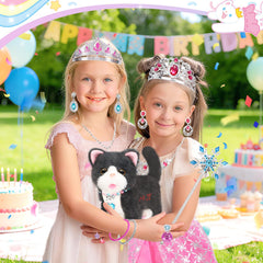 Tagitary plush cat accessories necklaces and earrings for creative outfits