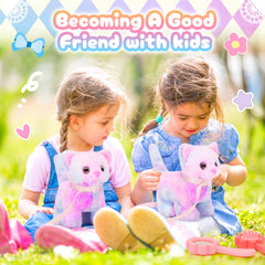 Tagitary plush cat soft materials for gentle touch.